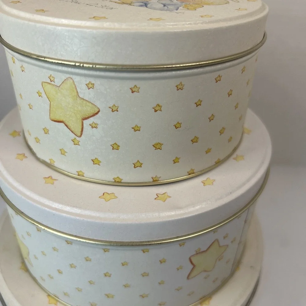 Enesco Precious Moments Nested We Saw A Star Tin Set Read